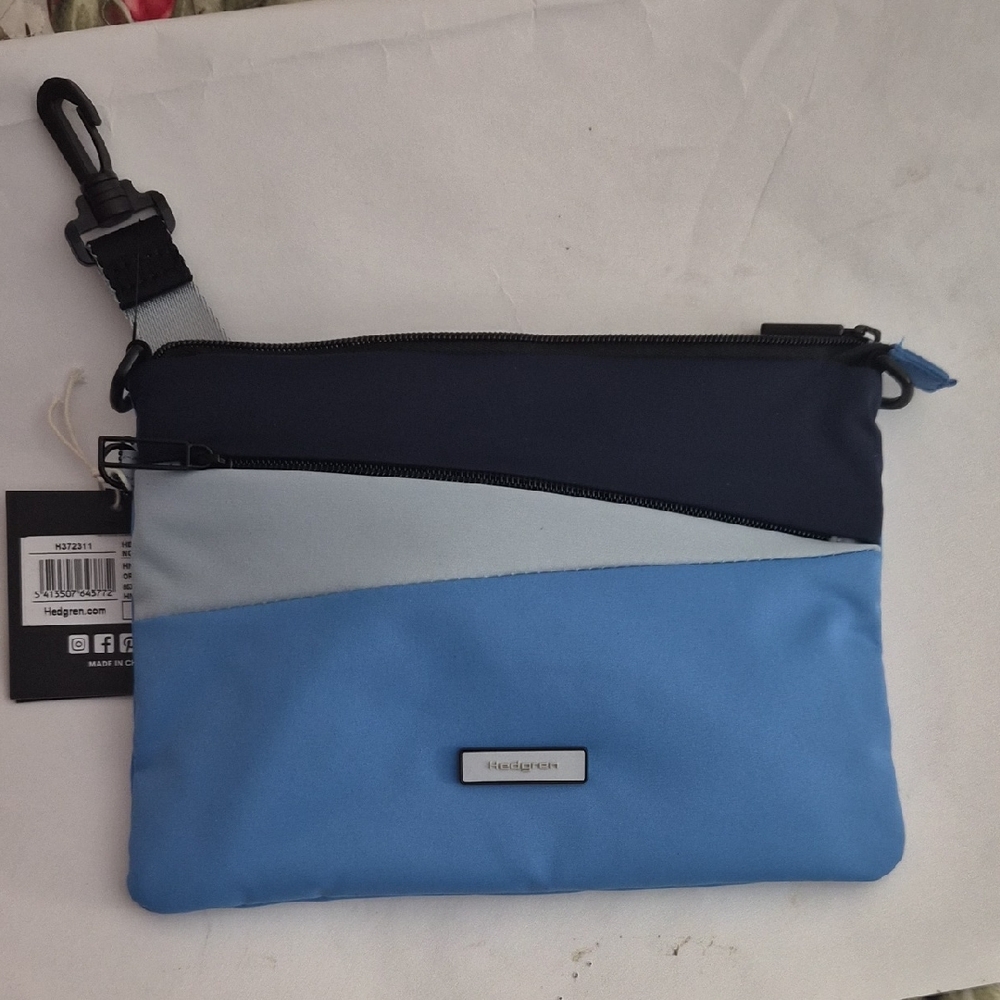 Hedgren Women's Blue and Gray Crossbody Bag
